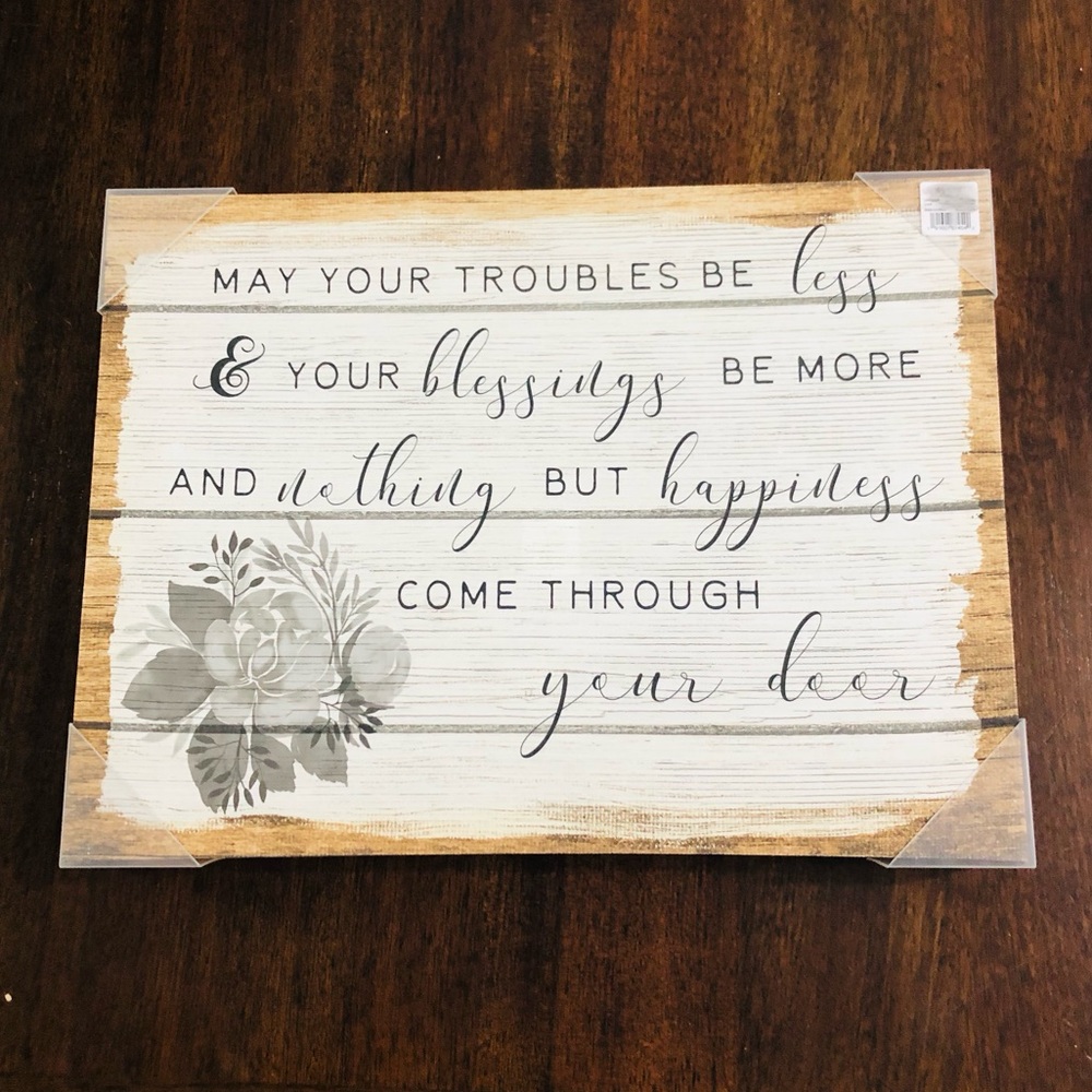Canvas frame may your troubles be less & your blessings be more!